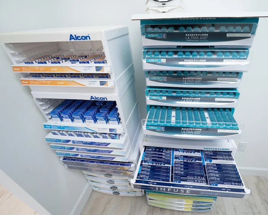 Contact lens trial sets in the office